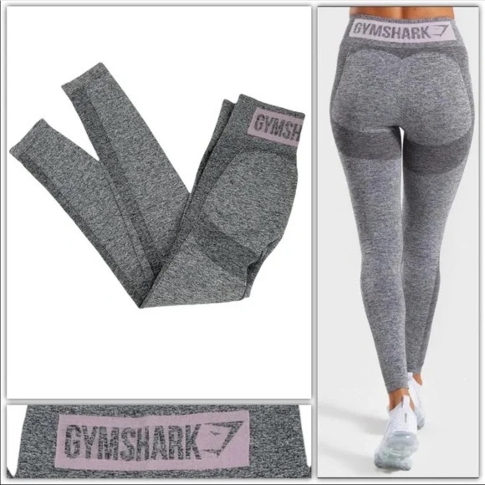 Gymshark Dry Flex High-Waisted Leggings Heather Gray